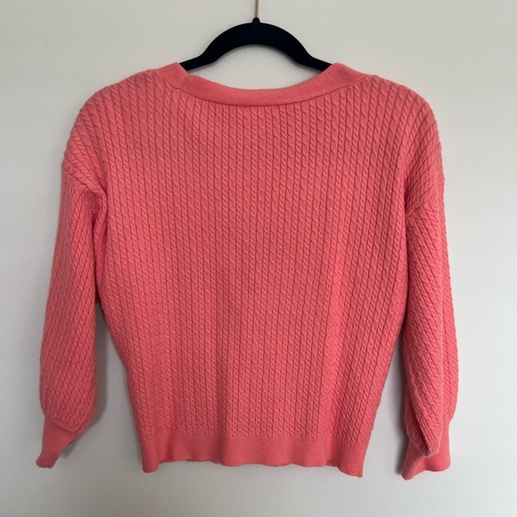 🍭 Venus Cardigan and Shell 2 pieces Coral Size S - Picture 2 of 6